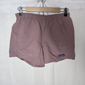 Patagonia Baggies Shorts Womens Size Small Dusty Pink Recycled Nylon